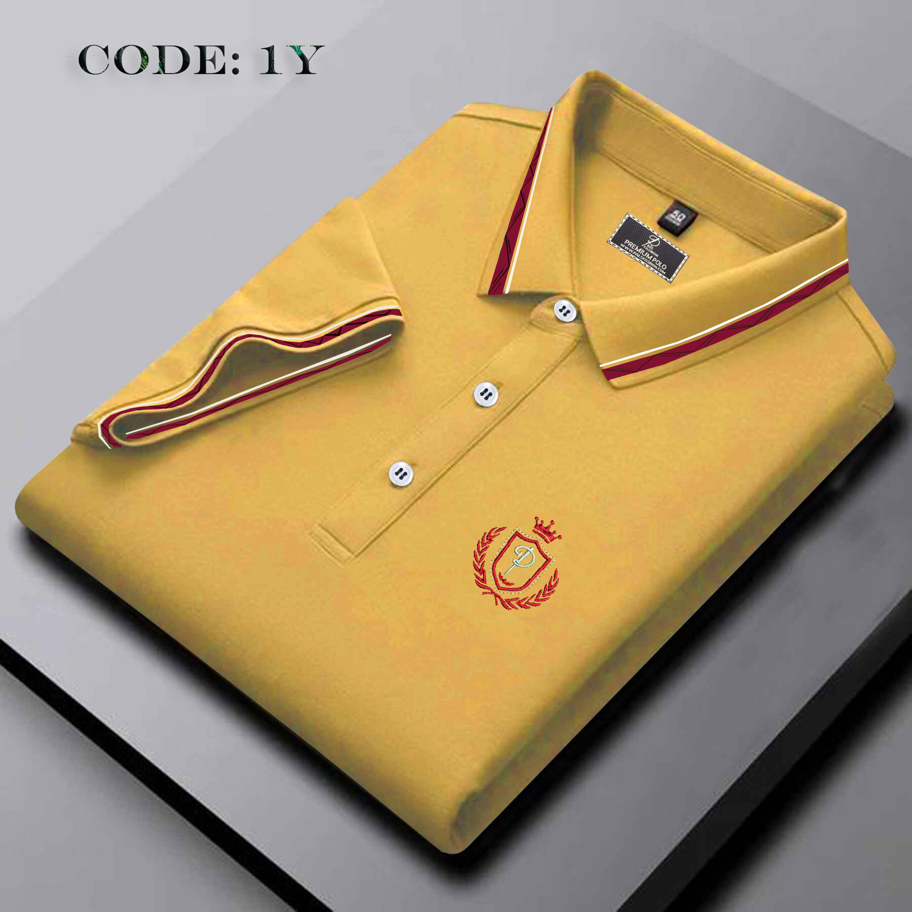 Premium Quality Polo T-Shirt For Men - 1Y